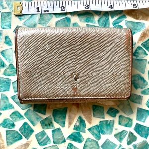 Kate Spade New York Adorable Gold/Glitter Clío wallet. Great used condition